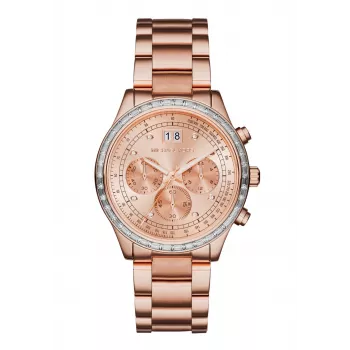 Michael Kors MK6204 dámske chronografové hodinky, nerez ružové zlato, 40mm