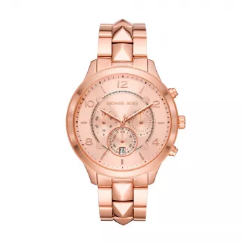 Michael Kors Pyper dámske chronografové hodinky z nehrdzavejúcej ocele v ružovozlatom odtieni MK6713