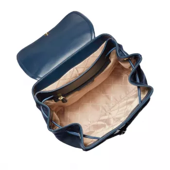 Michael Kors Raven batoh 30R4GRKB7CNAV Navy Signature plátno 30x36x17 cm