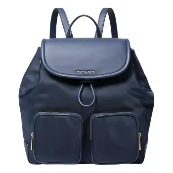 Michael Kors Raven batoh 30R4GRKB7CNAV Navy Signature plátno 30x36x17 cm