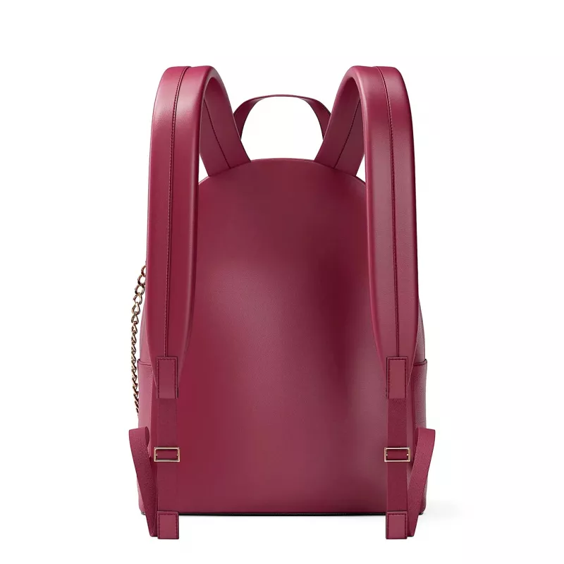 Michael Kors Rhea Medium batoh Dark Berry Saffiano koža zlaté kovanie