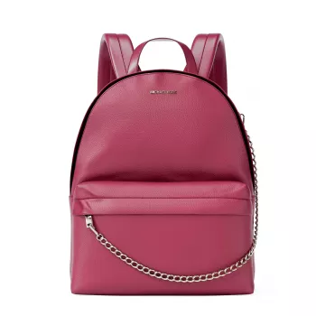 Michael Kors Rhea Medium batoh Dark Berry Saffiano koža zlaté kovanie
