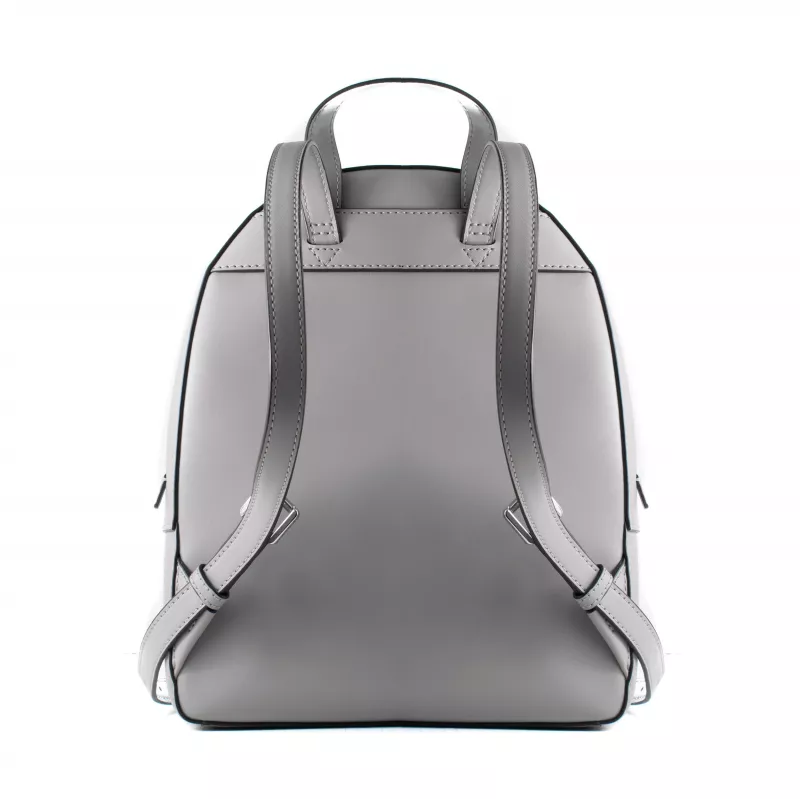 Michael Kors Rhea dámsky batoh 28x23x10 cm perlová sivý Saffiano koža