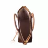 Michael Kors Vivianne ramenná kabelka Brown Multi Signature Logo-Print Coated Canvas