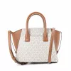 Michael Kors Voyager crossbody kabelka Vanilla Signature Coated Canvas