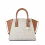 Michael Kors Voyager crossbody kabelka Vanilla Signature Coated Canvas