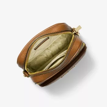 Michael Kors dámska Greenwich Small ramenná kabelka v luggage saffiano koži