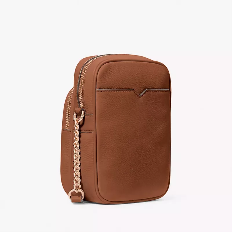 Michael Kors dámska Greenwich Small ramenná kabelka v luggage saffiano koži