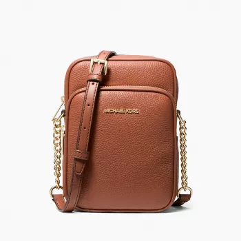 Michael Kors dámska Greenwich Small ramenná kabelka v luggage saffiano koži