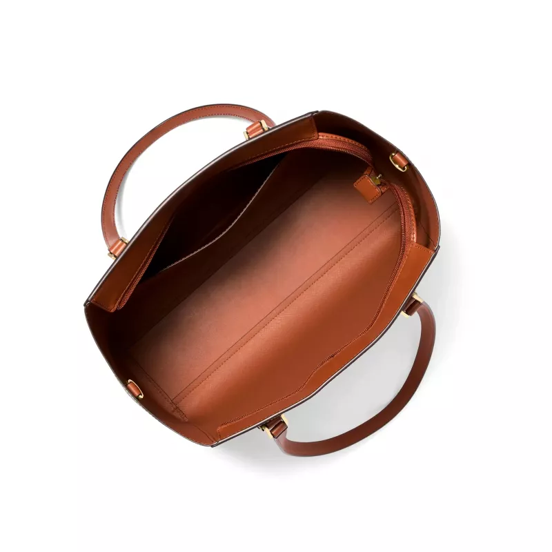 Michael Kors dámsky Saffiano kožený set tašiek – tote a pouch (Vanille) – model 35F3GCFT9TVAN