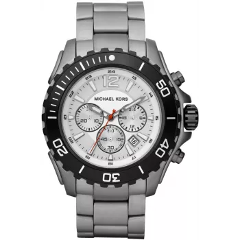 Michael Kors MK8230 Pánske quartzové hodinky, 47 mm, strieborné/čierne