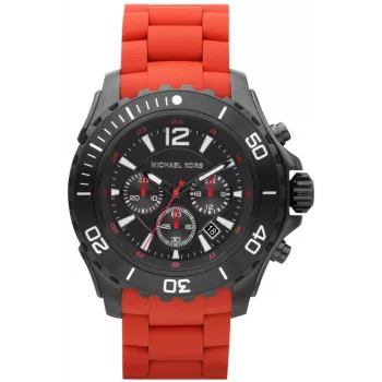 Michael Kors MK8212 Pánske quartzové hodinky, 47 mm, čierne/červené