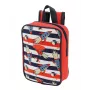 Micro Lunch Bag Rocket - izolovaná detská obedová taška s dizajnom rakety, 3 l objem, modrá/červená/biela