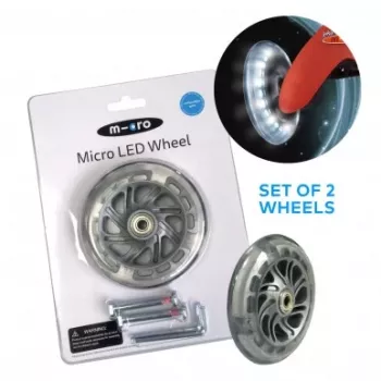 Micro Mini kolobežka kolieska s LED osvetlením