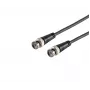 MICROCONNECT BNC konektor samec na BNC konektor samec RG-59 koaxiálny kábel, 75 Ohm, 1 m, čierny