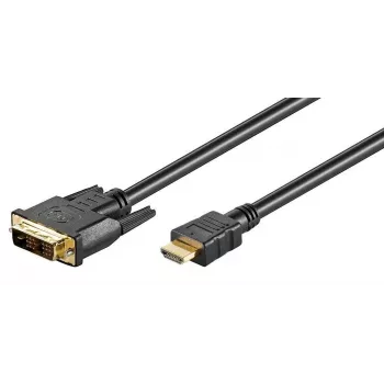 MicroConnect DVI-D konektor samec na HDMI konektor samec adaptérový kábel 0,5 m čierny