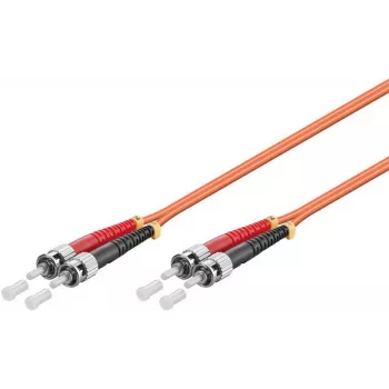 Microconnect FIB112002-2 ST/UPC na ST/UPC OM2 duplex multimódový optický patch kábel, 2m, oranžový