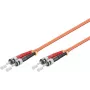 Microconnect FIB112002-2 ST/UPC na ST/UPC OM2 duplex multimódový optický patch kábel, 2m, oranžový