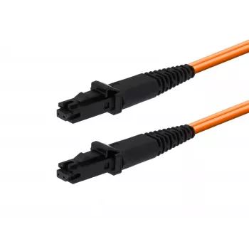 MICROCONNECT MTRJ/UPC na MTRJ/UPC 0,5m OM1 duplexné optické patch kábel, oranžový