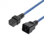 MICROCONNECT napájací kábel C19 IEC Lock - C20, 2m, 16A, uzamykateľný C19 na C20, čierny