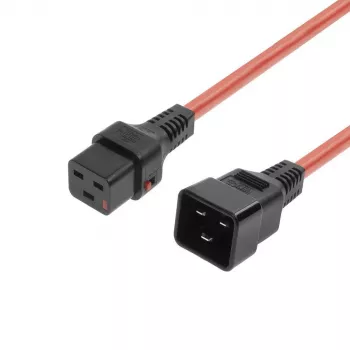 MicroConnect napájací kábel C19 IEC Lock - C20 (MC-C19C20LOCK-1M-R)