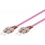 MICROCONNECT SC/UPC na SC/UPC OM4 optický patch kábel 15m - aqua LSZH duplex