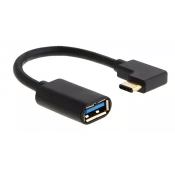 MICROCONNECT kábel USB-C rohový konektor na USB 3.0 Type-A, 0,5 m, čierny