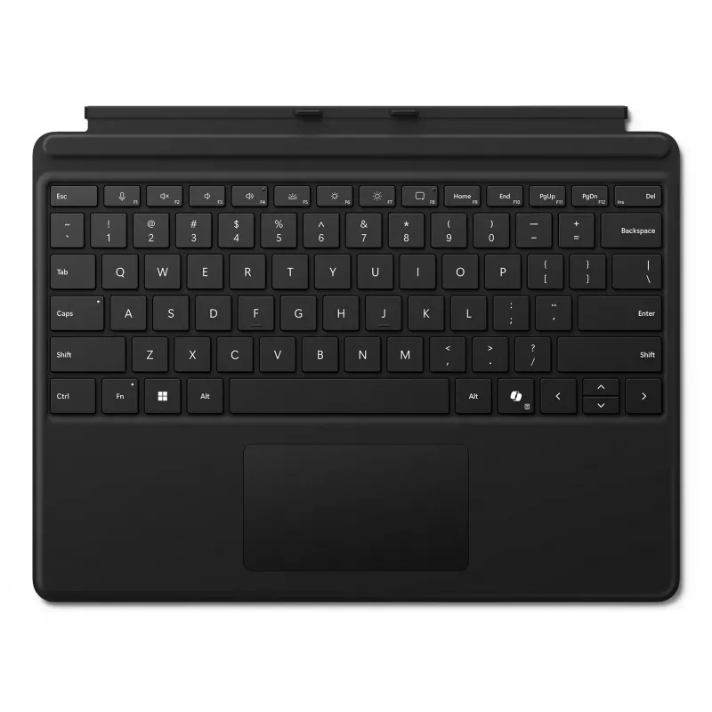 Microsoft Surface Pro klávesnica – klávesnica s touchpadom – podsvietená – QWERTY – anglická – čierna – pre Microsoft Surface Pro 8, Pro 8 for Business, Pro 9, Pro 9 for Business, Pro 10 for Business, Pro (11th Edition)