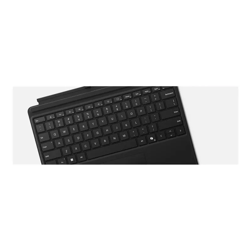 Microsoft Surface Pro klávesnica – klávesnica s touchpadom – podsvietená – QWERTY – anglická – čierna – pre Microsoft Surface Pro 8, Pro 8 for Business, Pro 9, Pro 9 for Business, Pro 10 for Business, Pro (11th Edition)