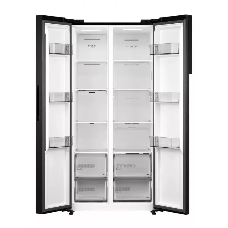 Midea MDRS619FIE45 Side-by-Side chladnička, 460 L, No Frost, Dark Inox, energetická trieda E