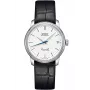 MIDO Baroncelli Lady automatické hodinky 33 mm nerezová oceľ biely ciferník čierny kožený remienok M027207160100