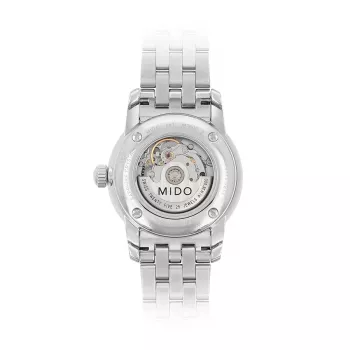 MIDO Baroncelli Lady automatické hodinky M76004181 29 mm nehrdzavejúca oceľ biela perleť