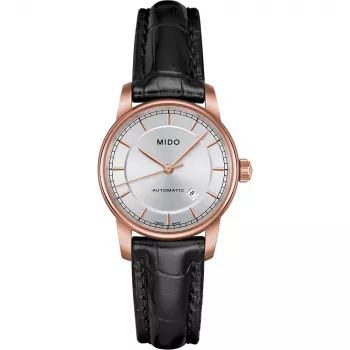 MIDO Baroncelli Lady dámske hodinky M76003104 29mm nehrdzavejúca oceľ strieborný ciferník