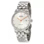 MIDO pánske Baroncelli III automatické hodinky 38mm strieborný ciferník hnedý kožený náramok M86004101