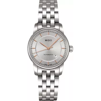 MIDO dámske automatické hodinky M76004101 29mm nerezová oceľ strieborný ciferník