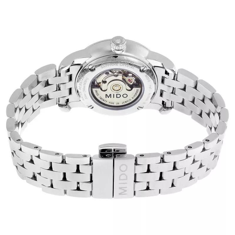 MIDO dámske automatické hodinky M76004761 29 mm nehrdzavejúca oceľ strieborný ciferník