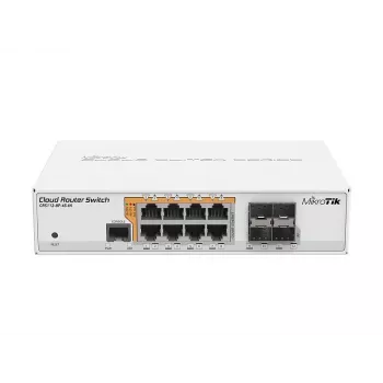 MikroTik CRS112-8P-4S-IN switch Gigabit Ethernet (10/100/1000) PoE biela