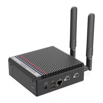 MINIX Z300-0dB Barebone Mini PC Intel Processor N300 8C/8T do 3.8GHz DDR5 1x SODIMM M.2 PCIe Gen4 Wi-Fi 6E BT5.2 2x 2.5GbE HDMI 2.1 DP 1.4 USB-C 90W VESA čierny