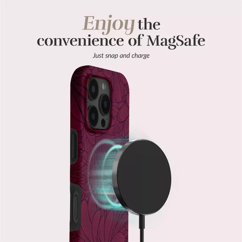 MIO Berry Blooms Magsafe puzdro kompatibilné s iPhone 16