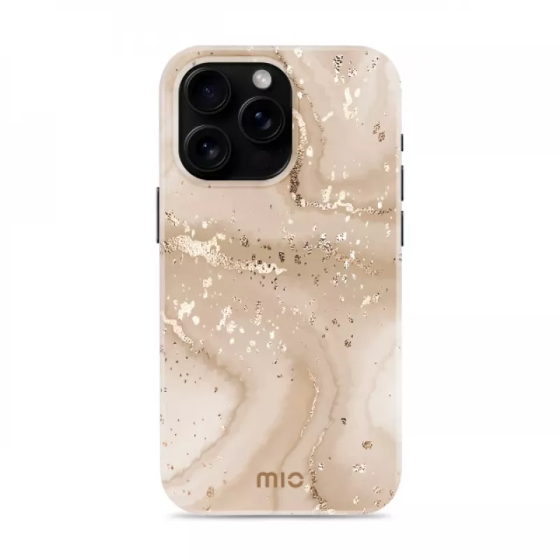 MIO Gold Marble puzdro kompatibilné s MagSafe pre iPhone 16 Pro Max