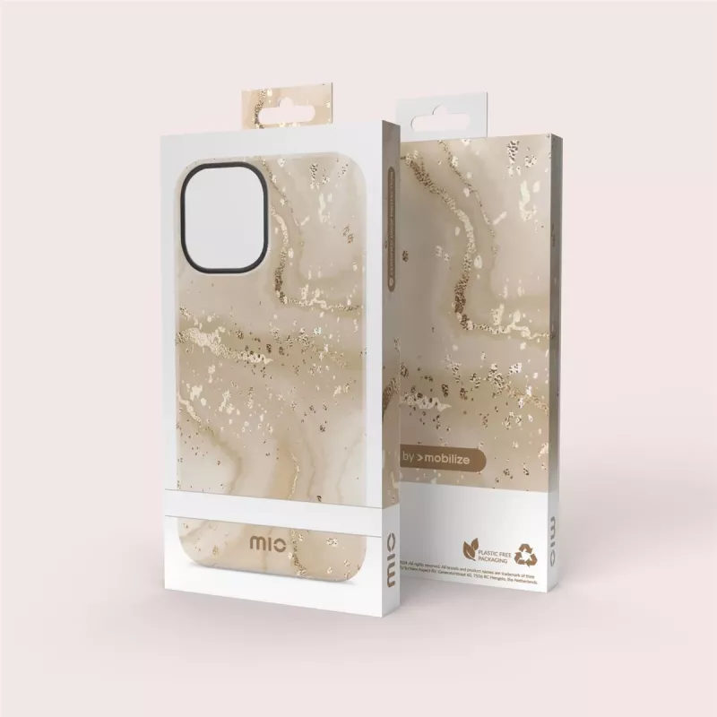 MIO Gold Marble puzdro kompatibilné s MagSafe pre iPhone 16 Pro Max