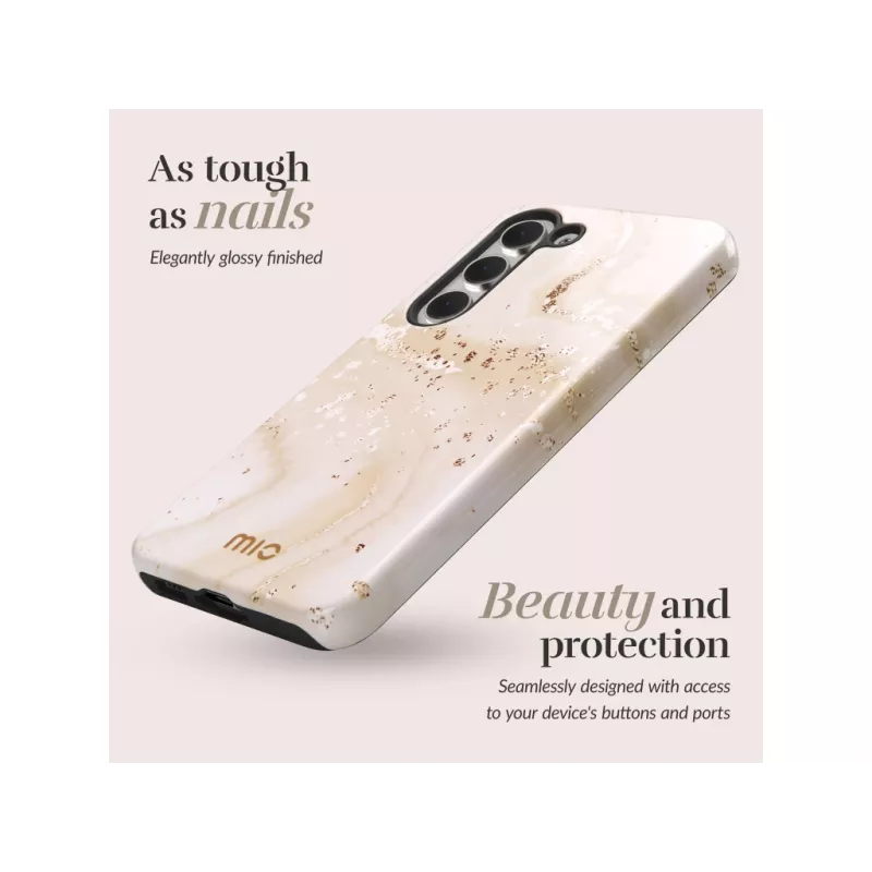MIO Gold Marble Magsafe kompatibilné puzdro pre Samsung S25 Plus 5G