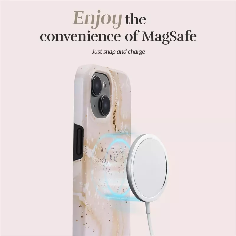 MIO Gold Marble Magsafe kompatibilné s iPhone 15 Pro