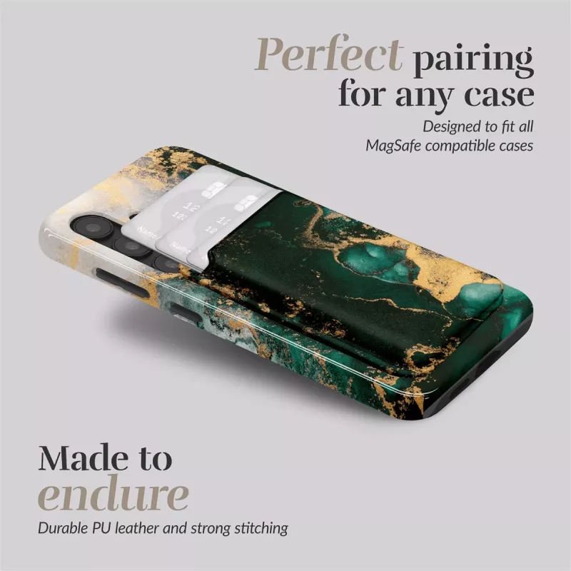 MIO Green Marble Magsafe puzdro kompatibilné s držiakom na karty