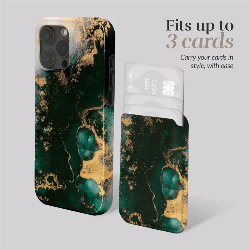 MIO Green Marble Magsafe puzdro kompatibilné s držiakom na karty