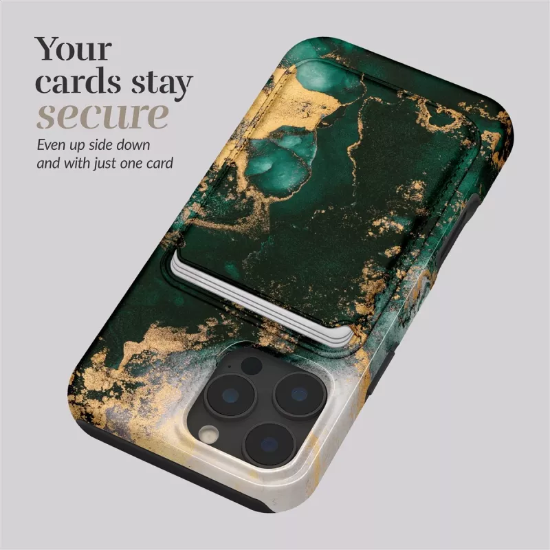 MIO Green Marble Magsafe puzdro kompatibilné s držiakom na karty