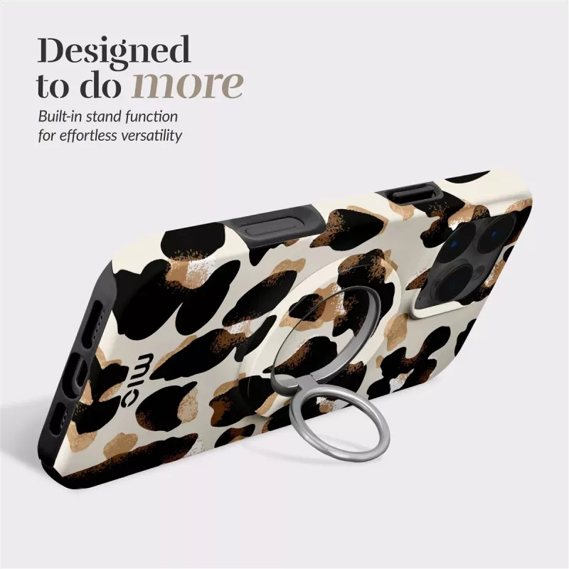 MIO Leopard MagSafe puzdro s kompatibilným držiakom na prsteň