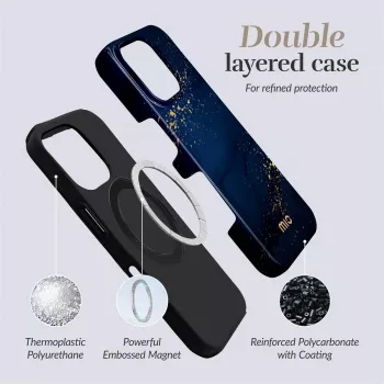 MIO Midnight Sparkle Magsafe puzdro kompatibilné s iPhone 16