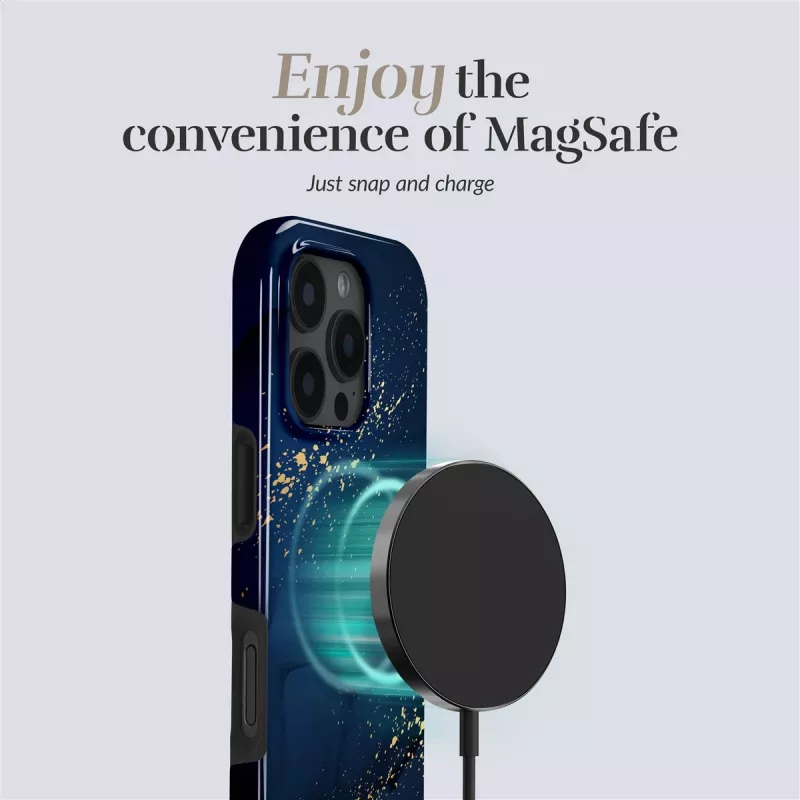 MIO Midnight Sparkle puzdro kompatibilné s MagSafe pre iPhone 16 Plus