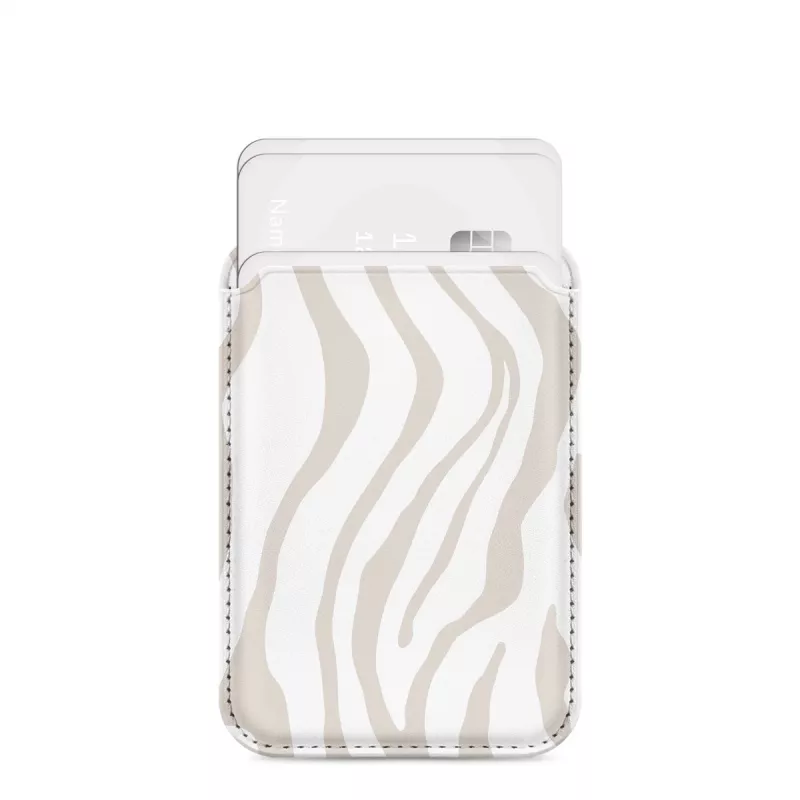 MIO Sandy Zebra puzdro kompatibilné s MagSafe s držiakom na karty